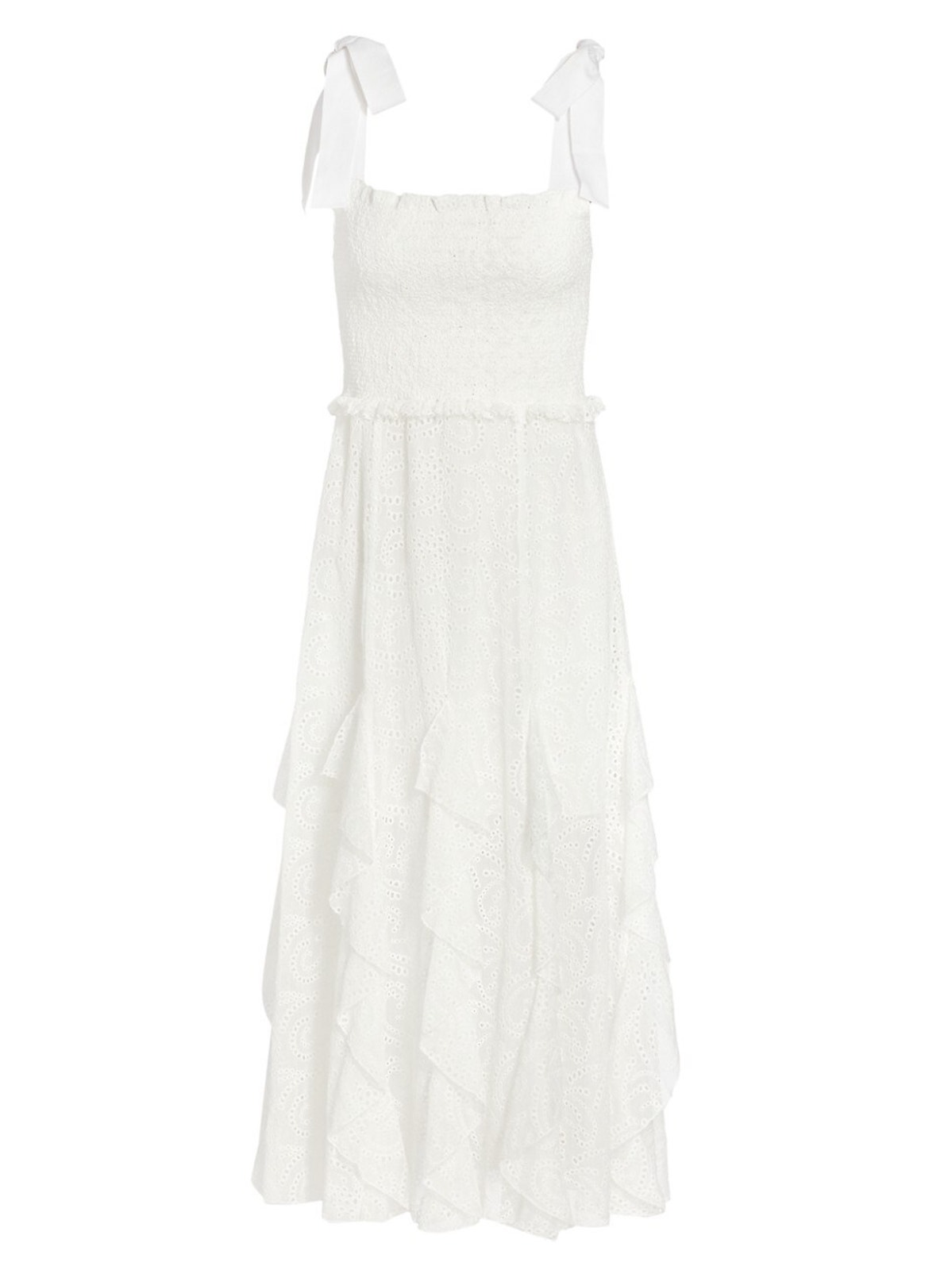 Olivia Eyelet White Jocelyn Dress Size 0